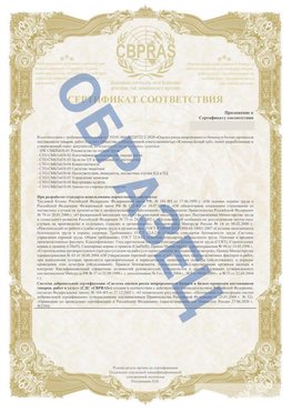 Образец Приложение к СТО 01.064.00220722.2-2020 Наро-Фоминск Сертификат СТО 01.064.00220722.2-2020 